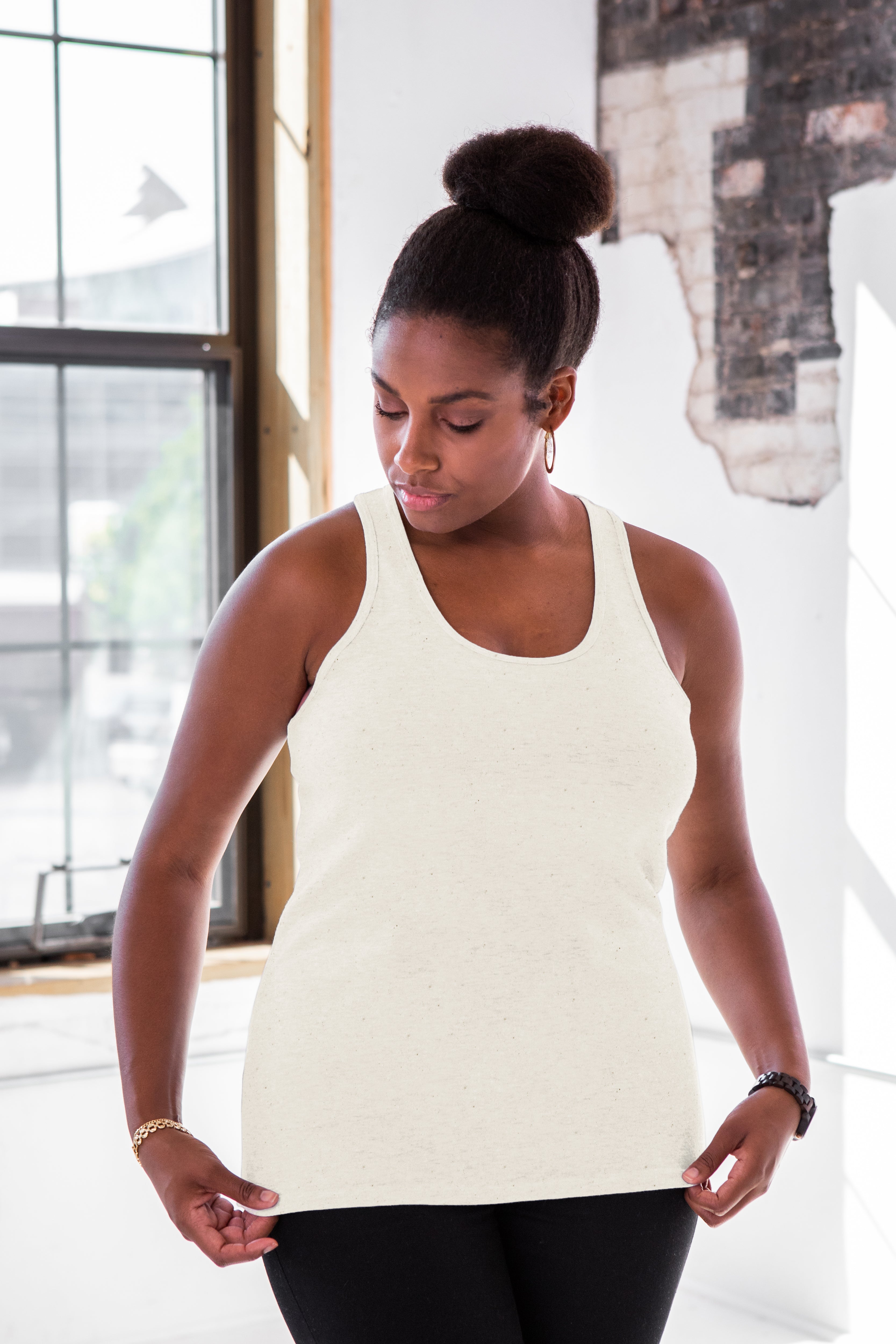 Premium Cotton Rib Racerback Tank