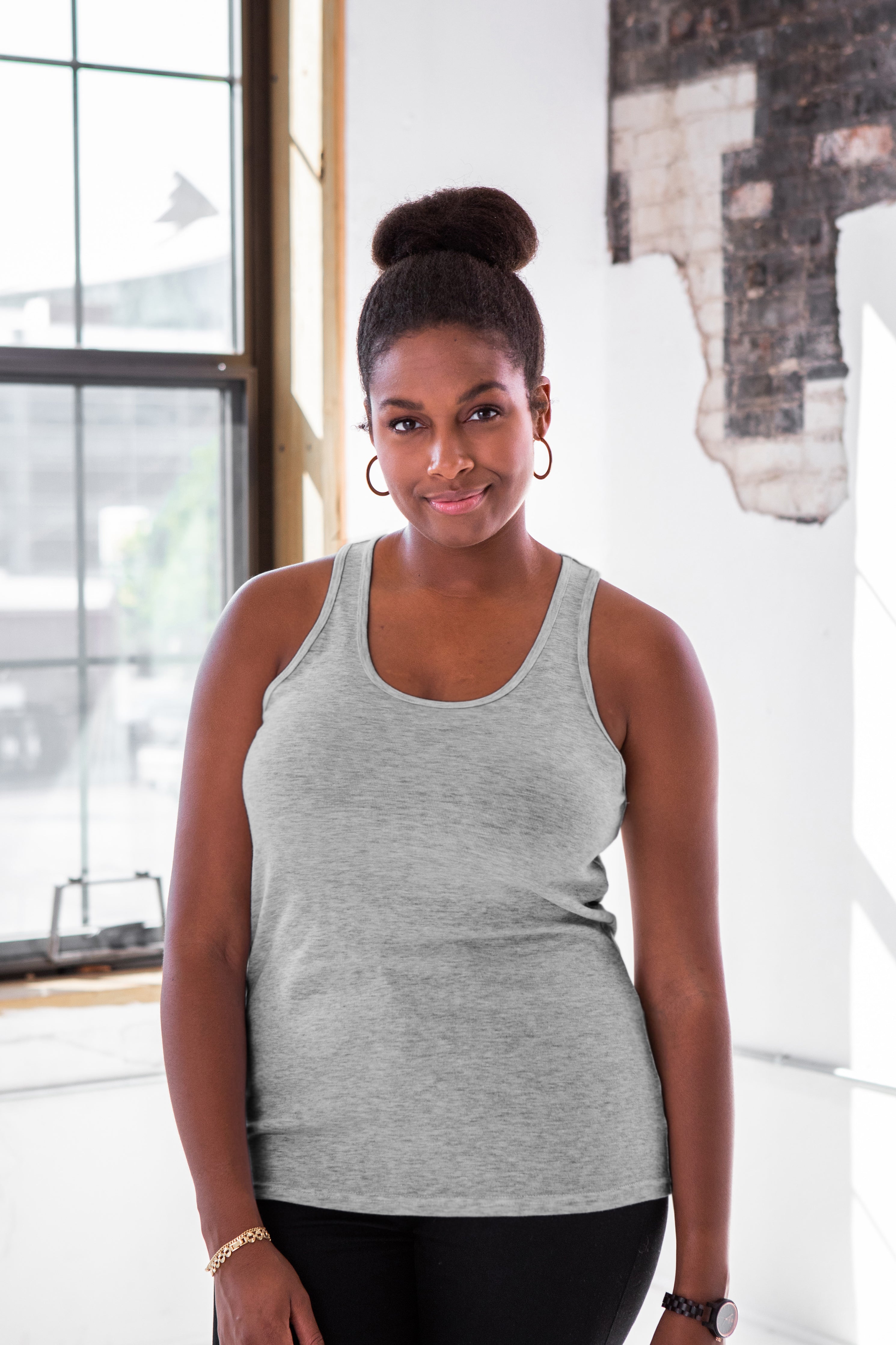 Premium Cotton Rib Racerback Tank