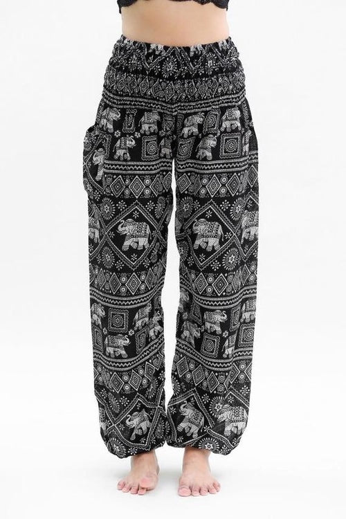 Black ELEPHANT Relaxed Yoga Boho Pants