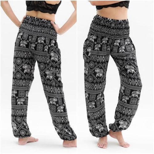 Black ELEPHANT Relaxed Yoga Boho Pants