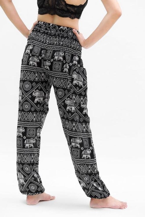 Black ELEPHANT Relaxed Yoga Boho Pants